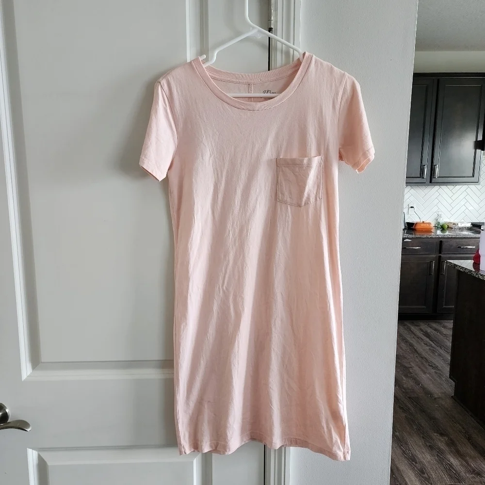 J. Crew Garmet Dyed Cotton Pocket Dress Size XXS